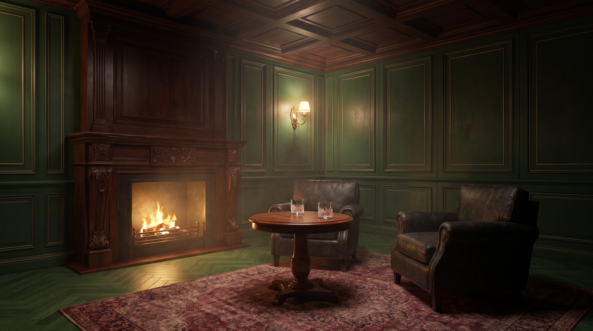 Le salon au coin du feu du Cercle